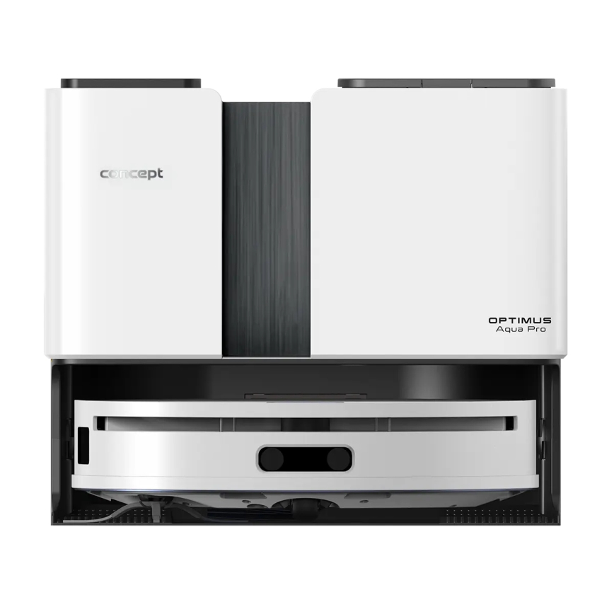 Concept VR4050 - Aspirador robô inteligente com mopa 2 em 1 OPTIMUS AQUA PRO LASER 3D 600W/230V 5200 mAh Wi-Fi branco