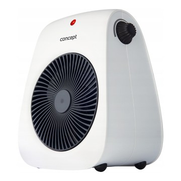 Concept vt7040 - Ventilador com aquecedor 1000/2000W/230V branco