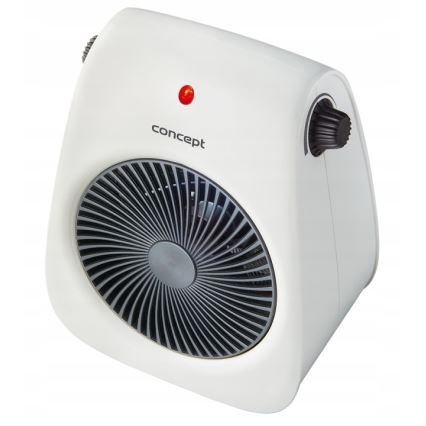 Concept vt7040 - Ventilador com aquecedor 1000/2000W/230V branco