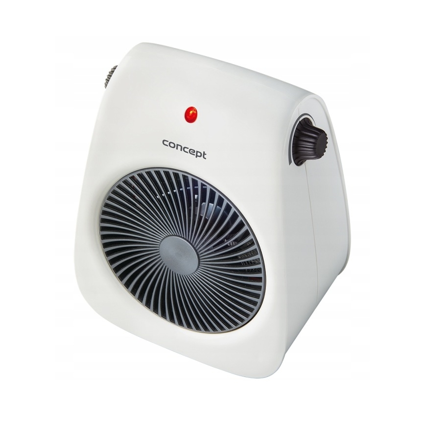 Concept vt7040 - Ventilador com aquecedor 1000/2000W/230V branco
