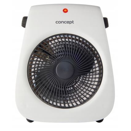 Concept vt7040 - Ventilador com aquecedor 1000/2000W/230V branco