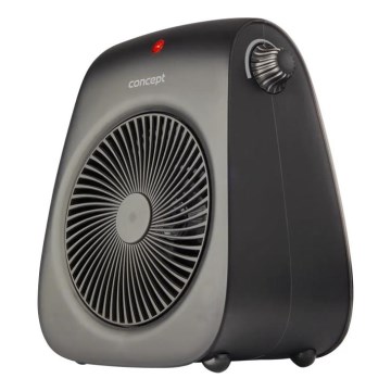 Concept vt7041 - Ventilador com aquecedor integrado 1000/2000W/230V preto