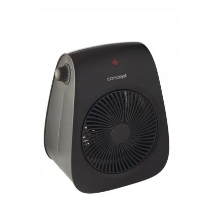 Concept vt7041 - Ventilador com aquecedor integrado 1000/2000W/230V preto