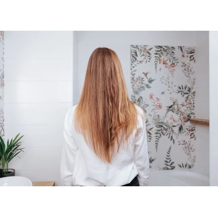 Concept VZ2110 - Prancha alisadora de cabelo GLAM STYLE 48W/230V branca/ouro rosa