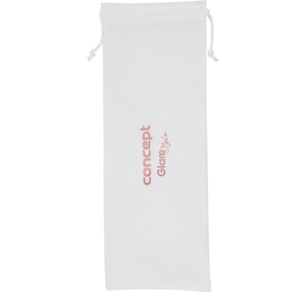 Concept VZ2110 - Prancha alisadora de cabelo GLAM STYLE 48W/230V branca/ouro rosa