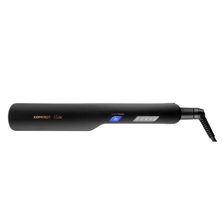 Concept VZ6010 - Alisador de cabelo a vapor com visor LED ELITE STEAM BOOST 54W/230V preto