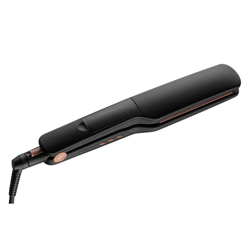 Concept VZ6010 - Alisador de cabelo a vapor com visor LED ELITE STEAM BOOST 54W/230V preto