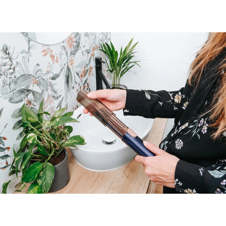 Concept VZ8100 - Prancha alisadora PROFI CARE 60W/230V azul/dourado