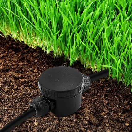 Conector de ligação à prova d'água IP66 preto