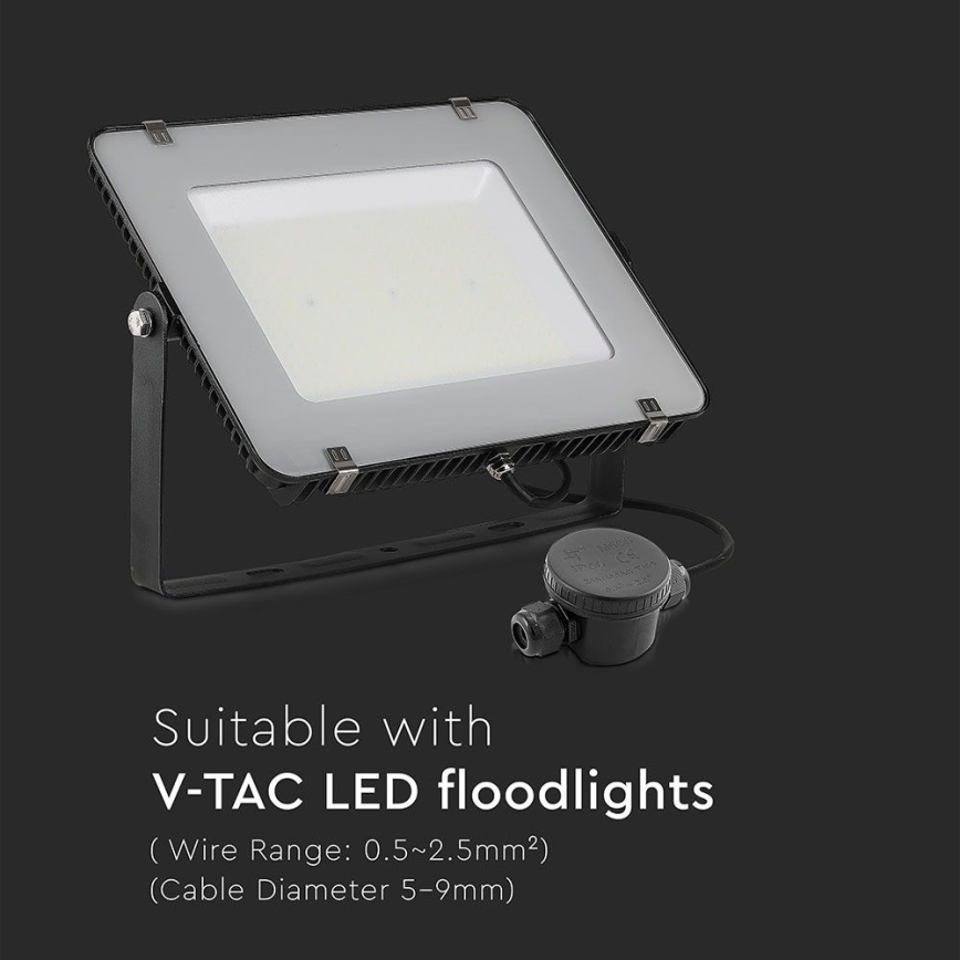 Conector de ligação à prova d'água IP66 preto