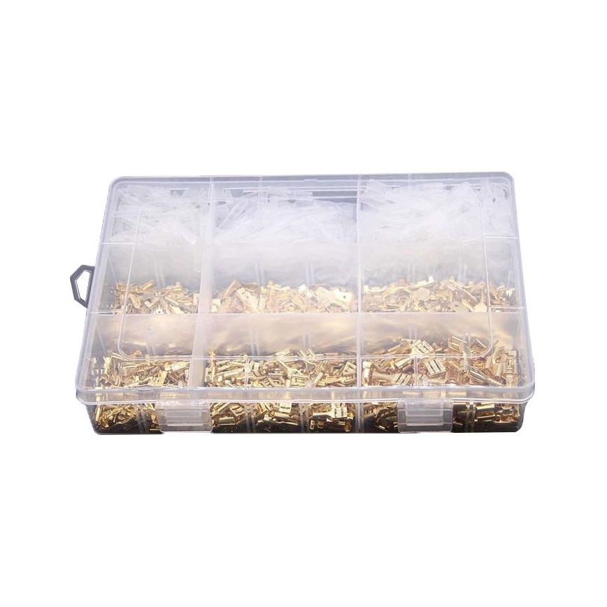 Conectores Faston, tomadas, casquilhos 2,8-4,8-6,3mm - conjunto 900pcs