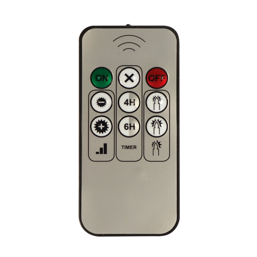 CONJUNTO 10x decorações de Natal LED LED/1xAAA + controlo remoto