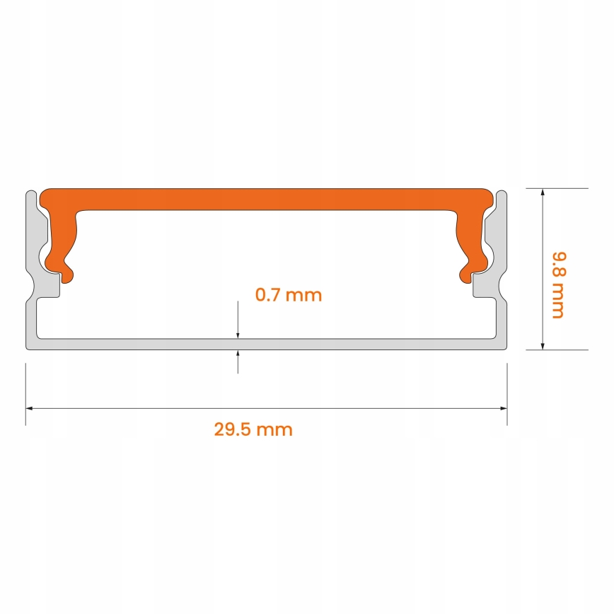 KIT 1x Fita LED MYLIVING LIGHTSTRIP LED/22W/230V 5 m + 5x perfil embutido 1 m prateado/branco
