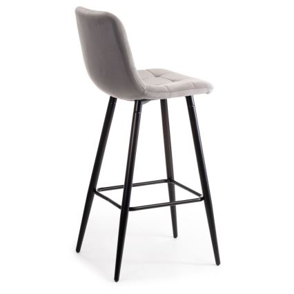CONJUNTO 2x Cadeira alta HOKER 105x44 cm cinzento