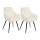 CONJUNTO 2x Cadeira de Jantar SAMETTI creme