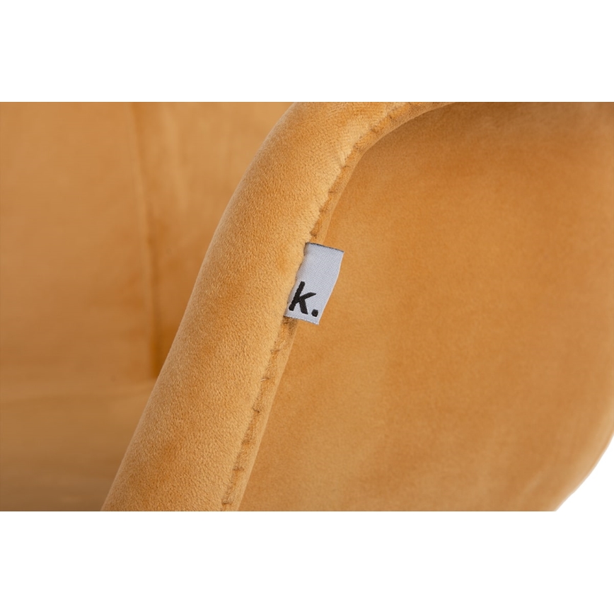 CONJUNTO 2x Cadeira de refeição NEREA 80x60,5 cm amarelo/faia