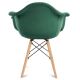 CONJUNTO 2x Cadeira de refeição NEREA 80x60,5 cm verde/faia