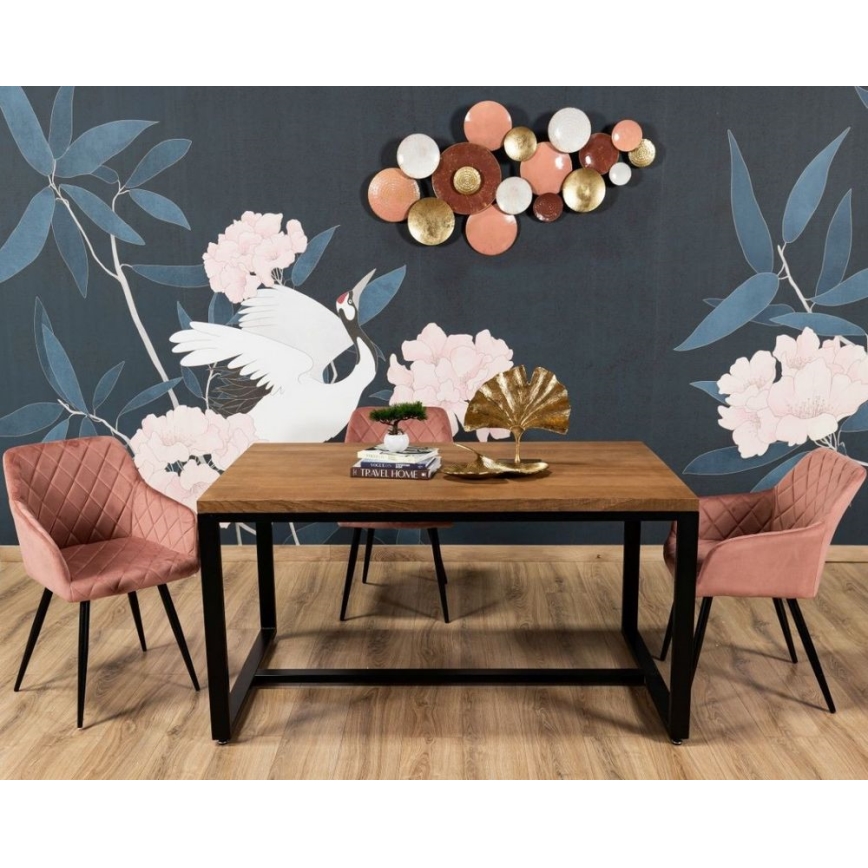 CONJUNTO 2x Cadeiras de Jantar RICO rosa