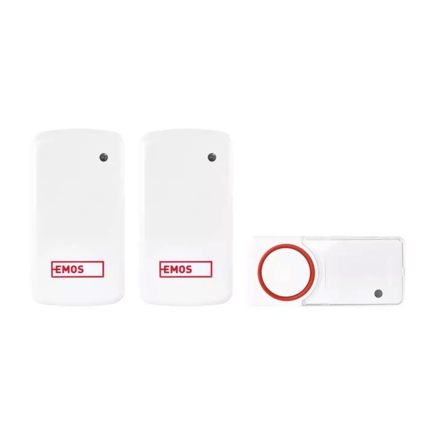 CONJUNTO 2x Campainha sem fios de tomada 230V IP44