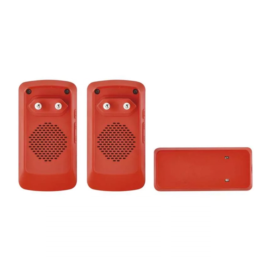 CONJUNTO 2x Campainha sem fios de tomada 230V IP44