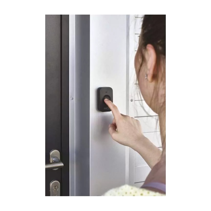 CONJUNTO 2x Campainhas sem fios alimentada a pilhas 3xAAA + 1xA23 IP56