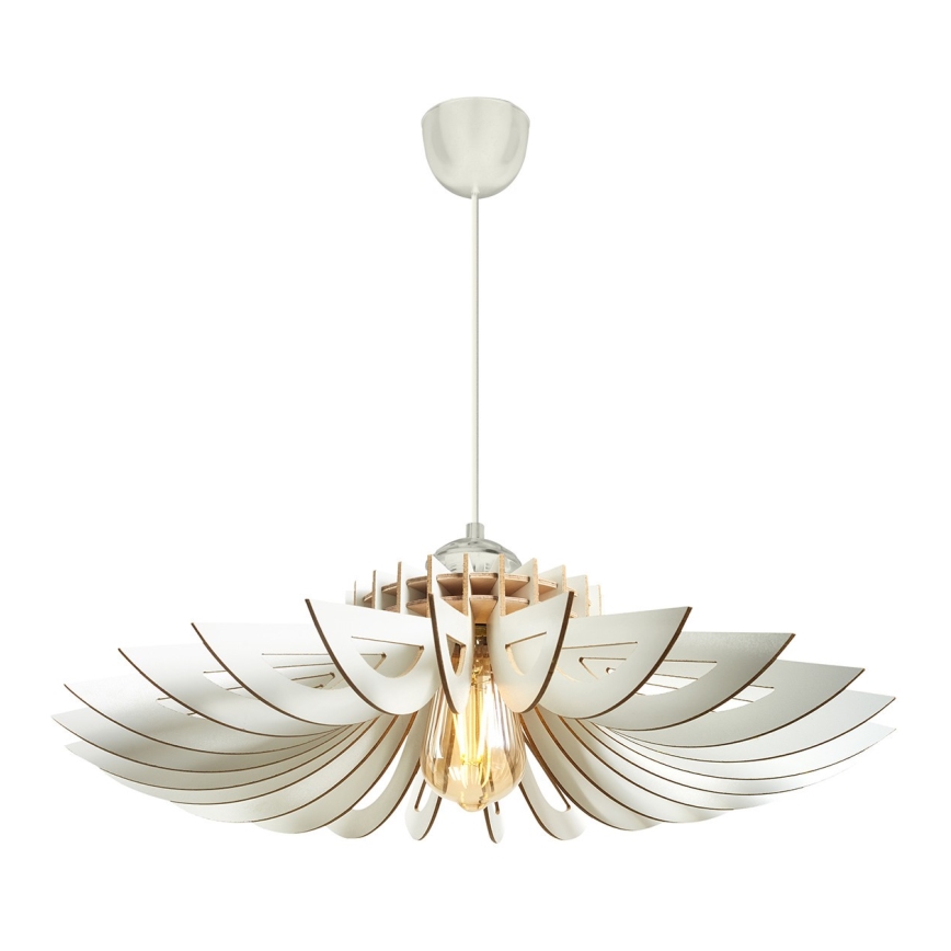 CONJUNTO 2x Candelabro suspenso 1xE27/60W/230V branco diâmetro 52 cm