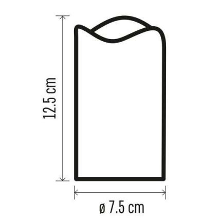 CONJUNTO 2x Decoração de Natal LED 2xLED/2x2AA + controlo remoto