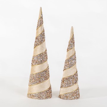 CONJUNTO 2x Decorações de Natal 40/50 cm árvore