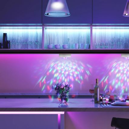 CONJUNTO 2x iluminações decorativas LED RGB com regulação  FESTA 3xAAA/4,5V + comando