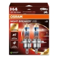 CONJUNTO 2x Lâmpada Automotiva NIGHT BREAKER H4 P43t/60/55W/12V - Osram