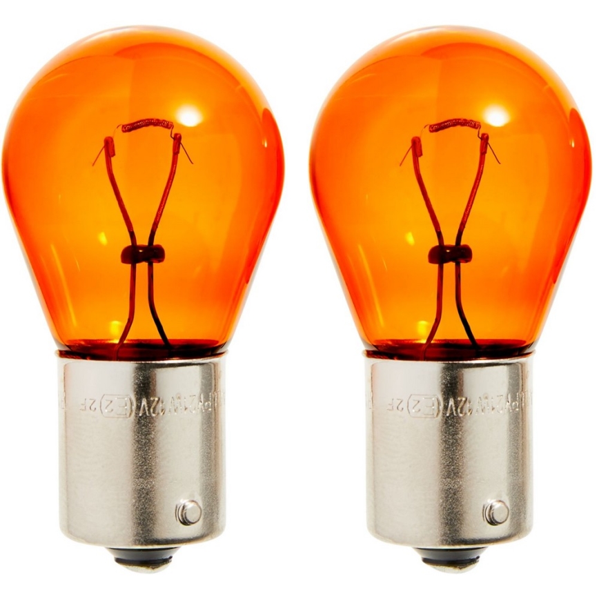 CONJUNTO 2x Lâmpada de carro Philips VISION 12496NAB2 PY21W BAU15s/21W/12V