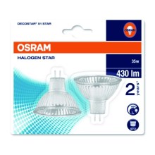 CONJUNTO 2x Lâmpada de halogéneo industrial DECOSTAR GU5,3/35W/12V 2900K - Osram