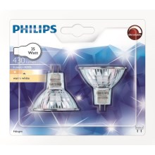 CONJUNTO 2x Lâmpada de halogéneo industrial Philips GU5,3/35W/12V