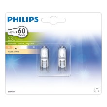 CONJUNTO 2x Lâmpada de halogéneo Philips G9/42W/230V