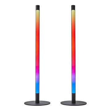 CONJUNTO 2x Lâmpada de Mesa LED RGBIC Regulável SmartLife LED/36W/230V 55 cm 2700-6500K Wi-Fi Tuya + controlo remoto