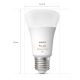 CONJUNTO 2x Lâmpada LED com regulação Philips Hue White And Color Ambiance A60 E27/6,5W/230V 2000-6500K