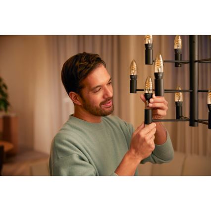 CONJUNTO 2x Lâmpada LED com regulação Philips Hue WHITE AMBIANCE E14/4,6W/230V