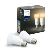 CONJUNTO 2x Lâmpada LED com regulação Philips Hue WHITE AMBIANCE E27/8,5W/230V 2200-6500K