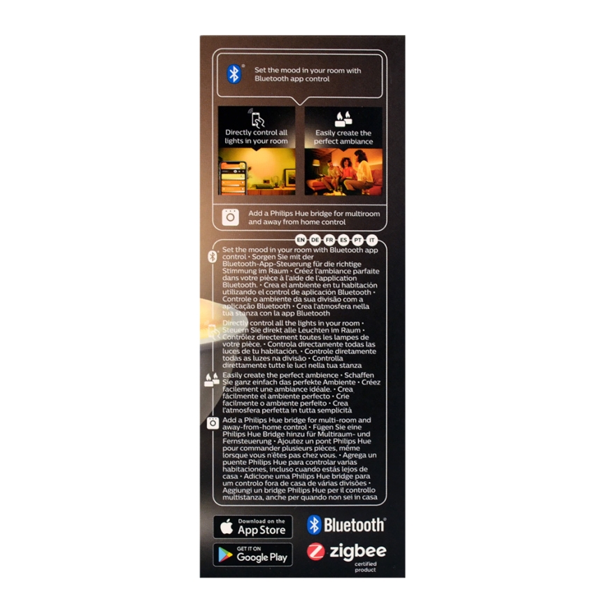 CONJUNTO 2x Lâmpada LED com regulação Philips Hue WHITE AMBIANCE GU10/5W/230V 2200-6500k