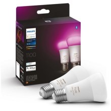 CONJUNTO 2x Lâmpada LED com regulação Philips Hue White And Color Ambiance A60 E27/6,5W/230V 2000-6500K