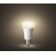 CONJUNTO 2x Lâmpada LED com regulação Philips Hue WHITE E27/9W/230V 2700K