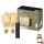 CONJUNTO 2x Lâmpada LED com regulação ST64 E27/7W/230V 2000-5000K CRI 90 Wi-Fi + controlo remoto - WiZ