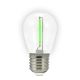 CONJUNTO 2x Lâmpada LED PARTY E27/0,3W/36V verde