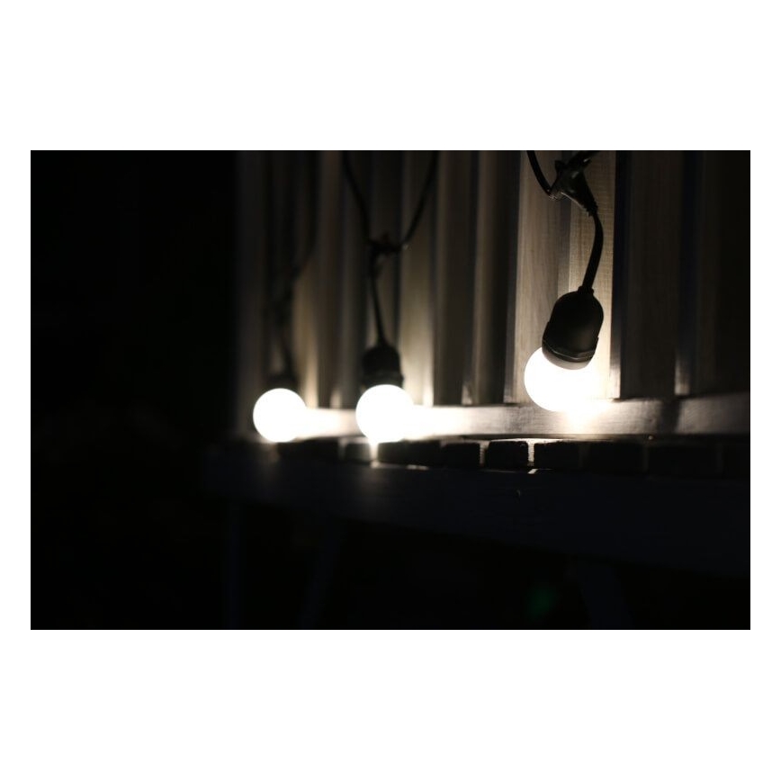 CONJUNTO 2x Lâmpada LED PARTY E27/0,5W/36V branca