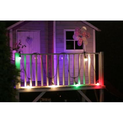 CONJUNTO 2x Lâmpada LED PARTY E27/0,5W/36V vermelha