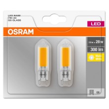 CONJUNTO 2x Lâmpada LED PIN G9/2,8W/230V 2700K - Osram