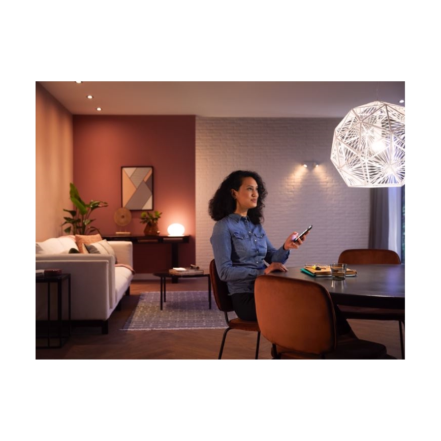 Pack de 2 lâmpadas LED reguláveis Philips Hue WHITE AMBIANCE E27/8,1W/230V 1000-20000K