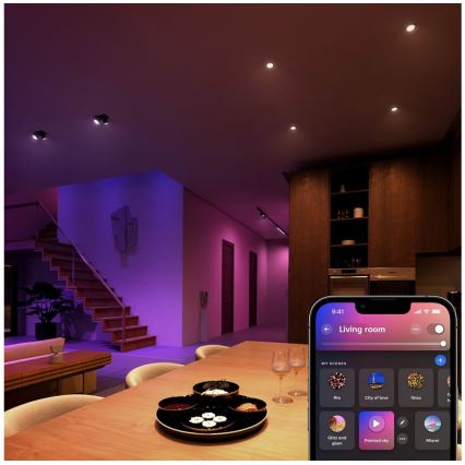 CONJUNTO 2x Lâmpada LED RGBW com regulação Philips Hue White And Color Ambiance GU5,3/MR16/6,3W/12V 2000-6500K