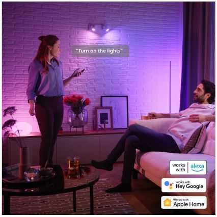 CONJUNTO 2x Lâmpada LED RGBW com regulação Philips Hue White And Color Ambiance GU5,3/MR16/6,3W/12V 2000-6500K