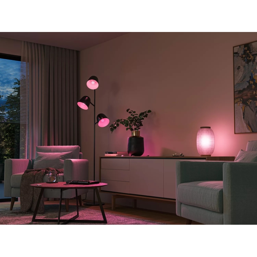 CONJUNTO 2x Lâmpada LED RGBW com regulação Philips Hue White And Color Ambiance P45 E14/5,1W/230V 2000-6500K